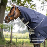 Le Mieux Arika Feather Weigh Neck Cover in Navy